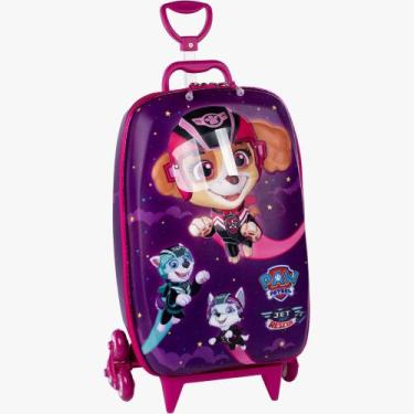 Imagem de Mochila Escolar Roda Tripla 3D Patrulha Canina Skye Jet - Diplomata, R