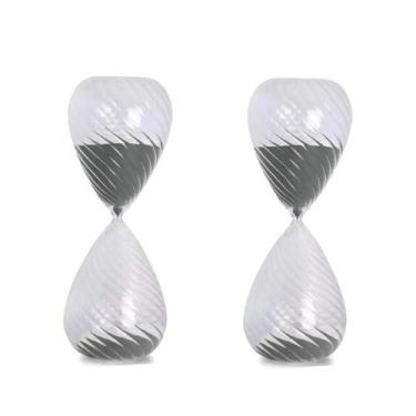 Imagem de Ampulhetas Decorativas Relógio De Areia Timer 5min Prateado - Moment, 