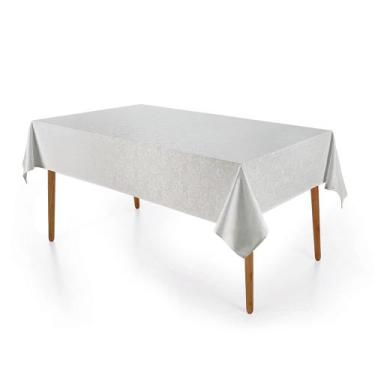 Imagem de Toalha de Mesa Retangular 12 Lugares Karsten Blanka Branco