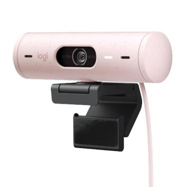 Imagem de Webcam Full HD Logitech Brio 500 - Rosa