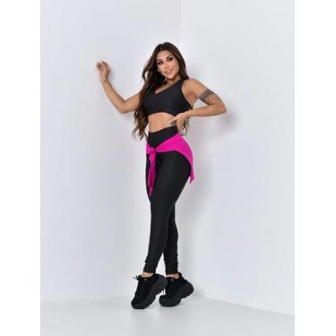Imagem de Conjunto de academia feminino - Afrofitness , Preto, G