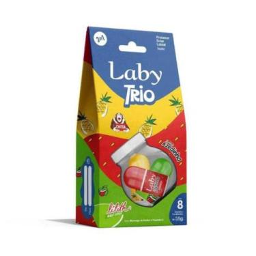 Imagem de Protetor Labial Laby Trio FPS 8 Incolor  3 Unidades - Bravir