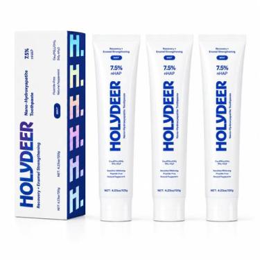 Imagem de Creme Dental Holydeer com Nano-Hidroxiapatita 120g Menta 3 Unidades