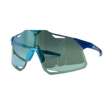 Imagem de Óculos Ciclismo 100% Hypercraft Matte Metallic Azul Topaz