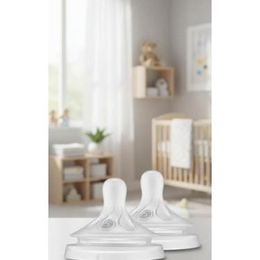 Imagem de 2x Bico Mamadeira Fluxo Extra Rápido 6m+ N5 Silicone - Congratulations