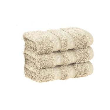 Imagem de Kit 3x Toalha Lavabo 100% Algodão Egípcio Bege Buddemeyer