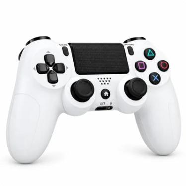 Imagem de Controle Gamer Sem Fio para PC e PS4 com Vibração, Touchpad, 2 Analógicos e Alto-Falante USB