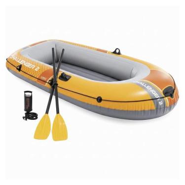 Imagem de Barco Bote Inflável Challenger 2 Pessoas 295cm Remos Bomba até 200kg I