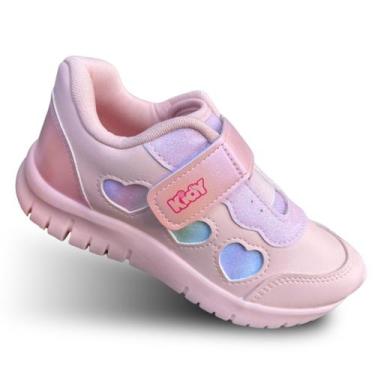 Imagem de Tênis Infantil de Menina Sem Cadarço Kidy Uktra Flex 4451007 Cor:44510