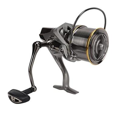 Imagem de 4.8: 1 Carretéis de pesca giratórios, alta resistência à tração Alta densidade 4.8: 1 Roda giratória forte movimento para pesca(NGK8000)