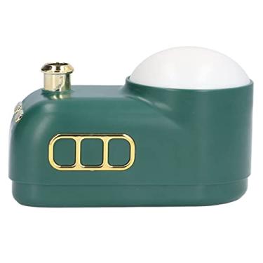 Imagem de Mini umidificador de quarto, luz noturna de regulação de 3 níveis USB, umidificador de névoa fria 20db, sussurro silencioso, 350 ml, estilo retrô, fofo, umidificador de ar portátil com névoa dupla para crianças, bebês, escritório em casa (verde)