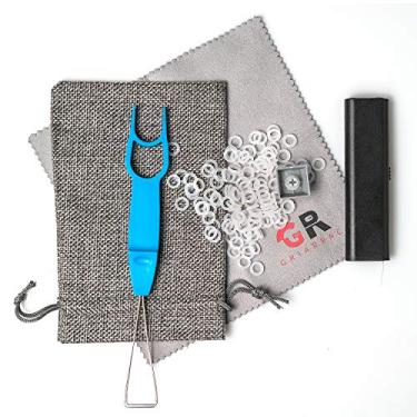 Imagem de Amortecedor de interruptor de anel mecânico Griarrac com chave extrator removedor de escova saco de acessórios, para cereja mx kailh caixa gateron 40a-l (150 peças)