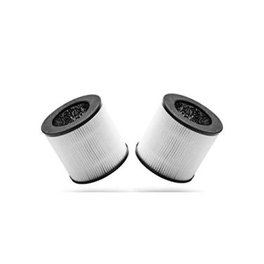 Imagem de Filtro de substituição Airthereal Day Dawning ADH50B, 3 estágios de filtragem verdadeiro HEPA e conjunto de filtros de carbono ativado, para casa, sala de escritório ou mesa