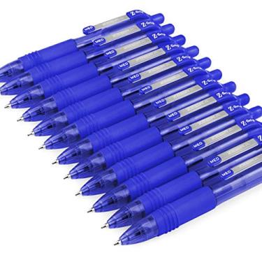 Imagem de Zebra Minicanetas esferográficas retráteis Z-Grip Smooth - 1,0 mm - Azul - Pacote com 12