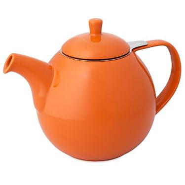 Imagem de FORLIFE Bule de chá curvado com infusor, 1,27 L, cenoura