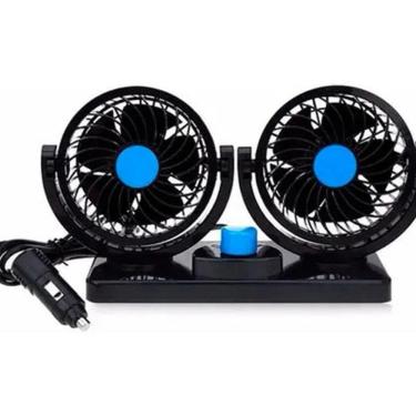Imagem de Ventilador Duplo Automotivo Carro 12V Potente