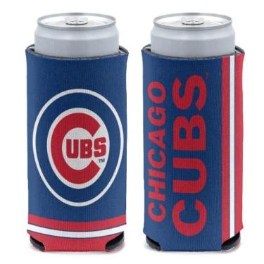 Imagem de WinCraft MLB Chicago Cubs Slim Can Cooler, cores do time, tamanho único