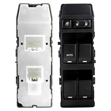 Imagem de Botão de controle mestre de janela dianteira esquerda do motorista dianteiro com 1 único botão AUTO para Chrysl-er 200 300 Sebring Dodge Ram Charger Magnum Caliber Avenger Dokota Jeep Compass Patriot # 4602780AA
