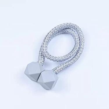 Imagem de suportes de cortina Instale a cortina de atração magnética sem prendedor magnético acessórios de alça de cortina prendedor de cortina corda de ligação, T5,2 PCS