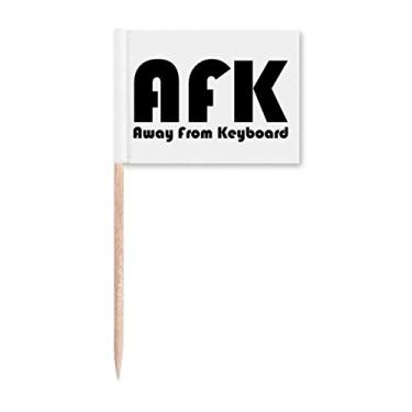 Imagem de Citação Away From Teclado Art Deco Presente Fashion Palito de Dentes Marcadores Decoração de Festa