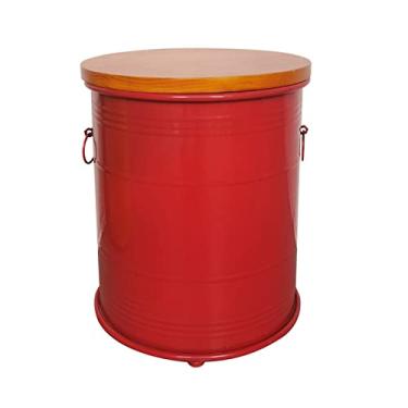 Imagem de Otomano de armazenamento, banqueta de balde de tinta retrô estilo industrial, banqueta para pés de descanso sob a mesa, banqueta para troca de sapatos, cadeiras de móveis decorativos modernos /1461 (