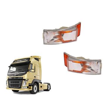 Imagem de PAR LANTERNA SETA PISCA DIANTEIRA ESQ DIR para PARA VOLVO FH FM 98 A 04
