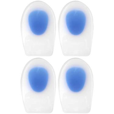 Imagem de VGEBY Silicone Gel Heel Cups, 2 Pairs/Set Shoe Inserts for Plantar Fasciitis Sore Heel Pain Bone Spur & Achilles Pain - Orthotic Pad Cushion Protective Cups & Shock Absorbing Support for Woman