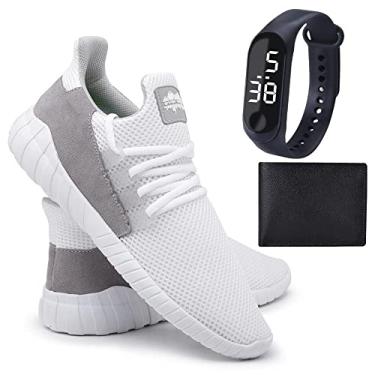 Imagem de Kit Tênis Passador Ever Way + Carteira + Relógio Conforto Preto 39