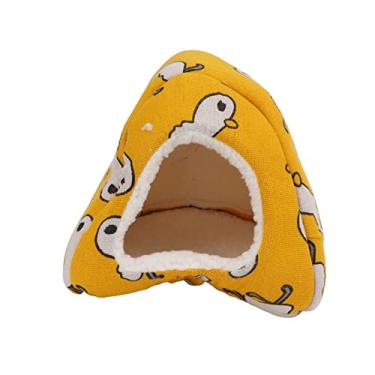 Imagem de OKJHFD Pequeno Pato Amarelo Padrão Grande Cobaia Caverna Cama Quente, Coelho Esquilo Chinchila Hamster Ouriço Esconderijo, Pequenos Animais Gaiola Suprimentos Quentes(small)