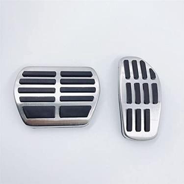 Imagem de JIERS Capa de pedal, para Nissan Qashqai j11 2014-2020, em alumínio para carro, pedal de combustível, acelerador de combustível, acessórios da capa da pastilha de freio