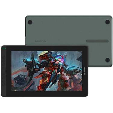 Imagem de HUION Drawing Tablet Kamvas 13 Monitor de desenho gráfico com tela de 13,3 polegadas com tela laminada completa (verde)