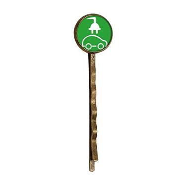 Imagem de Plugue de desenho animado de veículos energéticos para proteger o meio ambiente retrô cabelo de metal Bobby Pin Headwear