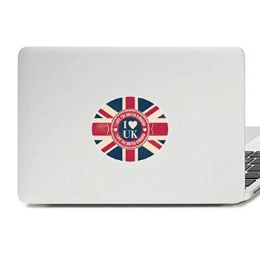 Imagem de Adesivo de notebook I Love The United Kingdom Union Jack UK Flag Vinyl Emblema Graphic Laptop Sticker Notebook