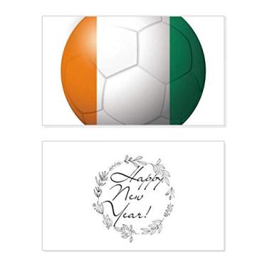 Imagem de Coate d'Ivoire Bandeira Nacional Futebol Ano Novo Festival Cartão Bless Mensagem Presente