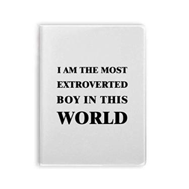 Imagem de Diário de capa macia I Am The Extroverted Boy Art Deco, presente moderno