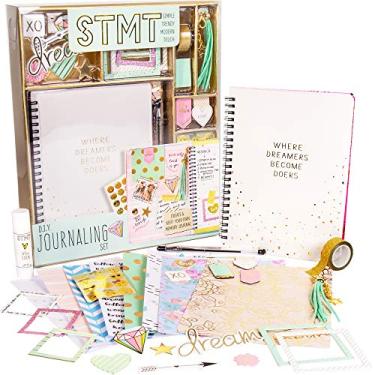 Imagem de STMT DIY Journaling Set by Horizon Group USA, Personalize & Decorate Your Planner/Organizer/Diary with Stickers,Gems,Glitter Frames,Glitter Clips,Magnetic Bookmarks,Tassel Keychain & More.Pen Included