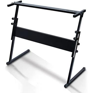 Imagem de Suporte De Teclado Estilo Z Para Pianos Digitais E Teclados Eletrônicos - Preto, Material Metálico, Em Forma De Z, Escala Retrátil, Altura Ajustável, Adequado Para A Maioria Dos Teclados Eletrônic