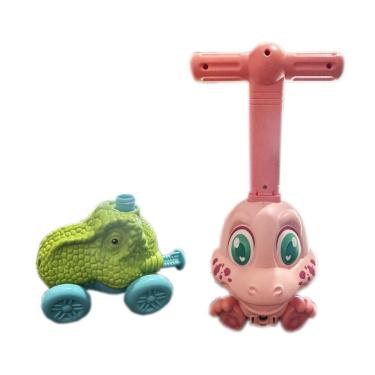 Imagem de Lançador Carrinho Movido A Balão De Ar Bexiga Carrinho Dino