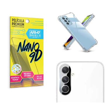 Imagem de Kit Capinha Samsung A54 + Película de Câmera + Película 9D Indestrutível Armyshield