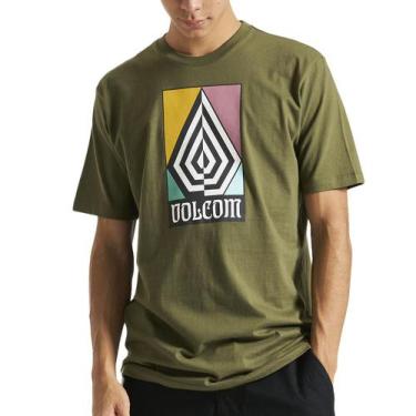 Imagem de Camiseta Volcom Zorn Wt23 Masculina Verde Militar