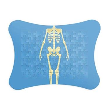 Imagem de Ilustração de corpo humano, moldura frontal de osso, enfeite de jogo de quebra-cabeça