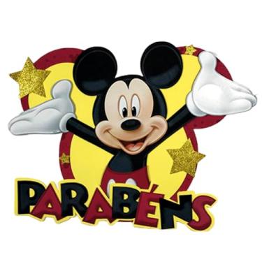 Imagem de Painel de Aniversário do Mickey Parabéns