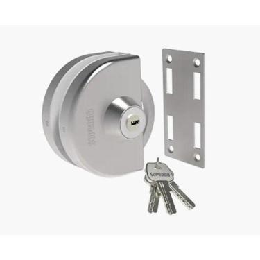 Imagem de Fechadura Inox Para Vidro/Alvenaria De Pressão Correr Va 159