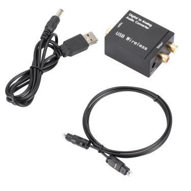 Imagem de Amplificador usb dac bt digital para analógico  conversor de áudio para fibra óptica signal  sinal