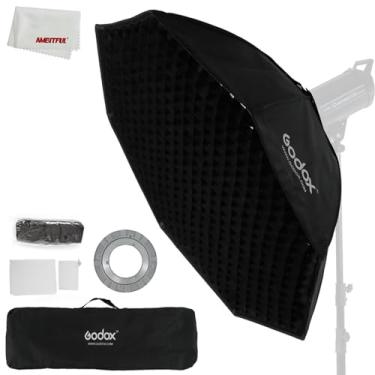 Imagem de Godox 120 cm 119.4 cm Octagon Honeycomb Grid Softbox Caixa com suporte Bowens (FW120)