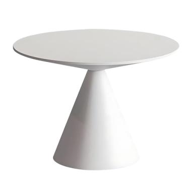 Imagem de Mesa Lateral Redonda, Mesa Lateral Com Processo De Pintura De Metal Para Sofá, Mesa Final Sem Necessidade De Montagem Para Sala De Estar, Quarto E Escritório (Color : White 2)