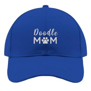 Imagem de Boné de beisebol Doodle Mom Trucker Hat para adolescentes retrô bordado snapback, Azul, Tamanho Único