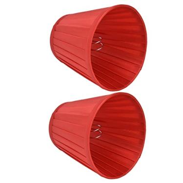 Imagem de Conjunto de Abajur de Tecido Pequeno Com 2 Peças de Abajur de Tecido Confortável para Candelabro de Mesa Abajur E14 Meson Boca Parafuso Ideal Quarto Hotel Estúdio (PX31)