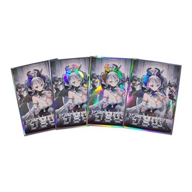 Imagem de Time Walker Protetor de baralho holográfico intermitente de 50 quilates (Arianna The Labrynth Servant) para cartas colecionáveis de carregamento superior para YuGiOh/cartas de tamanho japonês 63 x 90
