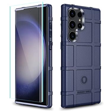 Imagem de LABILUS Capa S23 Ultra, Capa protetora tática de TPU resistente à prova de quedas de 2,4 m compatível com Galaxy S23 Ultra (6,8 polegadas) - azul marinho